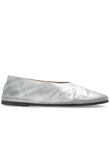 Marsell Leather Ballerinas, Women's, Silver - MARSELL - BALAAN 1