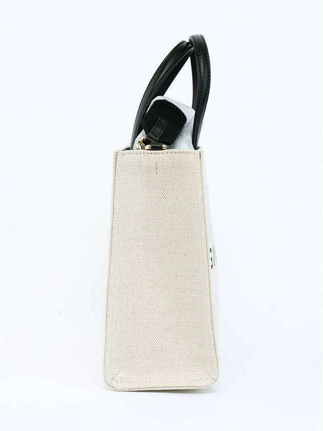 Small Canvas Tote Bag Beige Black - GIVENCHY - BALAAN 3