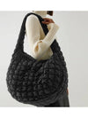 Quilted Oversized Shoulder Bag Dark Navy - COS - BALAAN 2