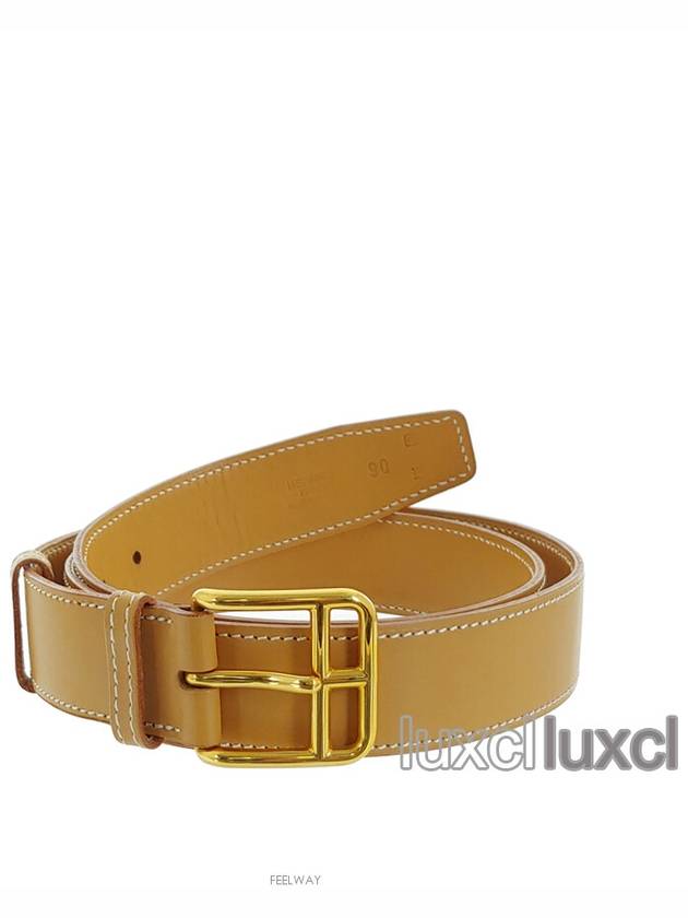 Etrivi re vintage leather belt - HERMES - BALAAN 9