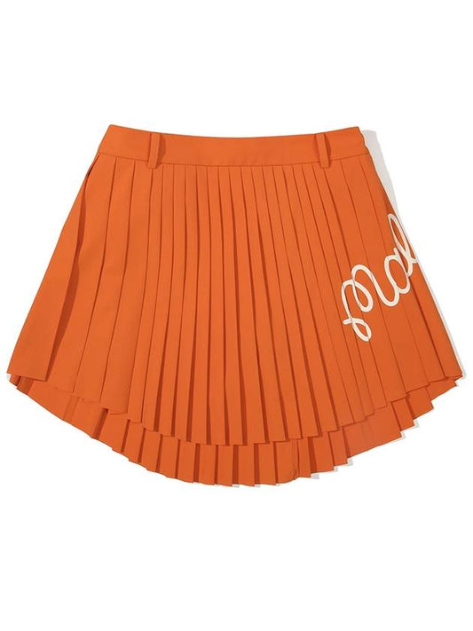 Utility pleated skirt ORANGE WOMAN - MALBON GOLF - BALAAN 1