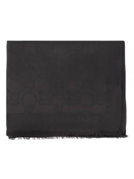 Gancini Muffler Black - SALVATORE FERRAGAMO - BALAAN 2