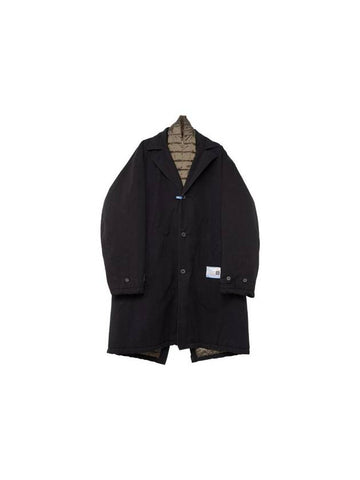 Maison MAISON Stole Combine Coat Black - MIHARA YASUHIRO - BALAAN 1