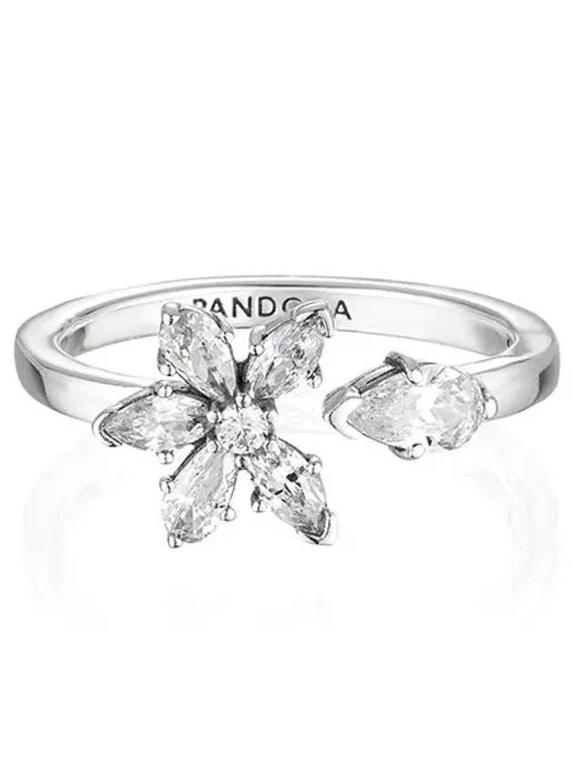 Women's Sparkling Herbarium Cluster Ring White - PANDORA - BALAAN 3