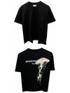 Luminous Jellyfish Back Logo Short Sleeve T-Shirt Black - WOOYOUNGMI - BALAAN 5