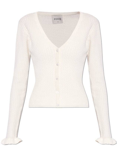 Posse Cardigan 'Iris', Women's, White - POSSE - BALAAN 1