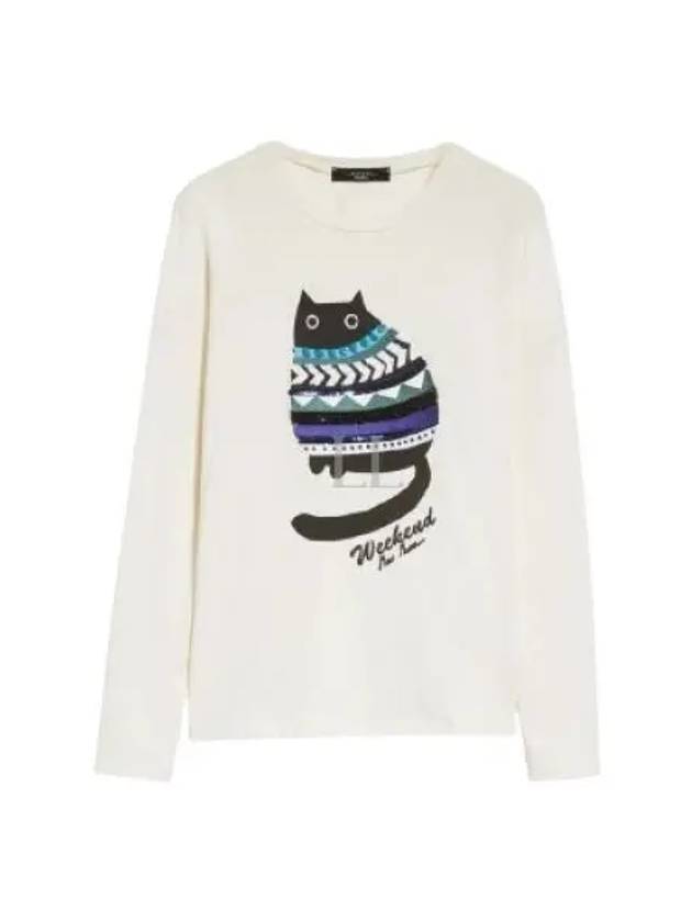 Siamese Long Sleeve T-Shirt Ivory - MAX MARA - BALAAN 2