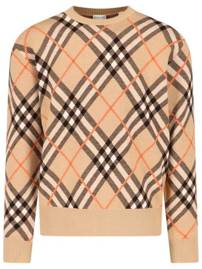 Nova Check Knit Top Brown - BURBERRY - BALAAN 2