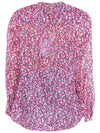 Maria Floral Blouse Purple - ISABEL MARANT - BALAAN 3