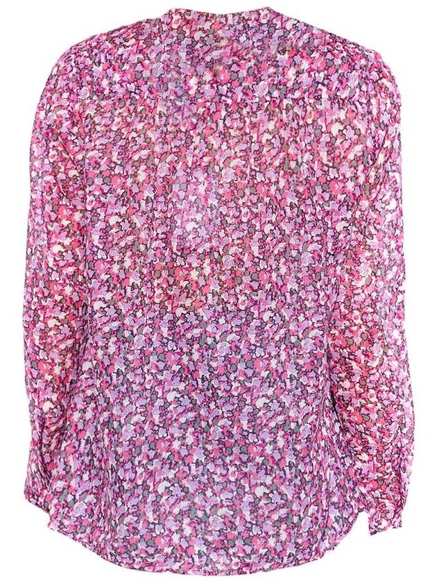 Maria Floral Blouse Purple - ISABEL MARANT - BALAAN 3