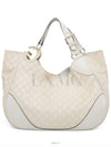 Seema GG logo shoulder tote bag 203504 white gold - GUCCI - BALAAN 5