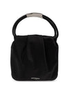 Logo Stamp Drawstring Small Tote Bag Black - SAINT LAURENT - BALAAN 2