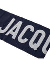 Lecharpe Fringe Logo Virgin Wool Muffler Navy - JACQUEMUS - BALAAN 7