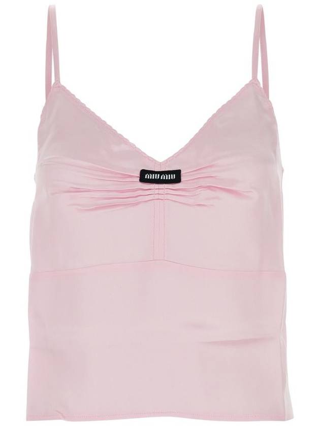 Logo Sleeveless Pink - MIU MIU - BALAAN 2