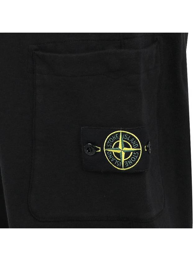 Old Treatment Cargo Track Pants Black - STONE ISLAND - BALAAN 6