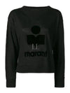 Kilsen Logo Print Sweatshirt Black - ISABEL MARANT - BALAAN 2