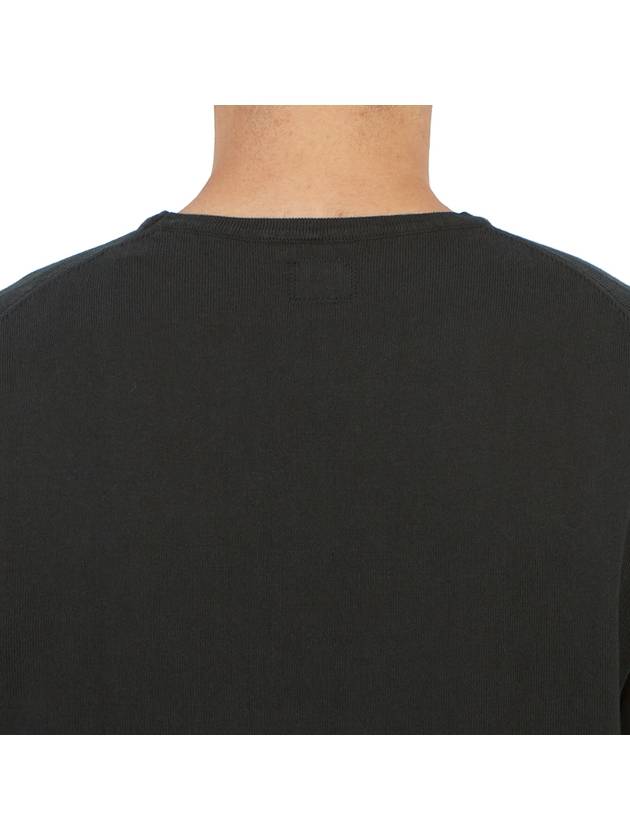 Men's Round Neck Sweatshirt Black - CP COMPANY - BALAAN 8