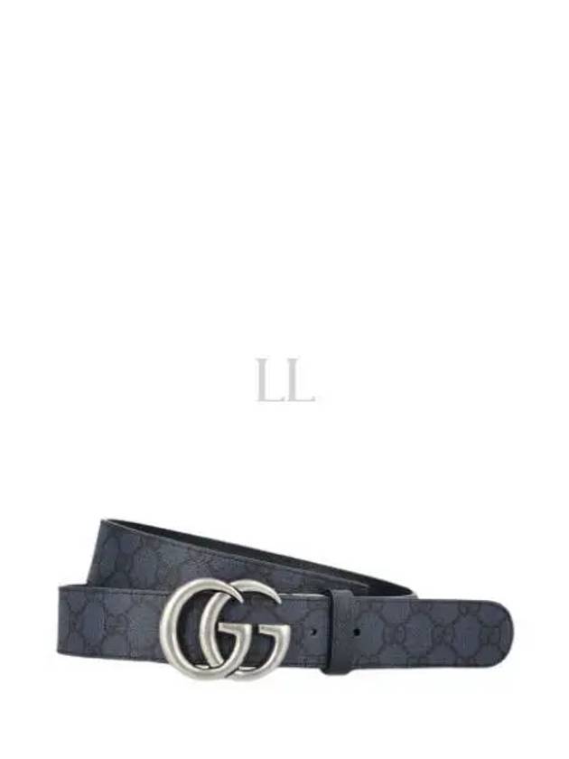 Marmont Double G Reversible Belt Dark Blue - GUCCI - BALAAN 2