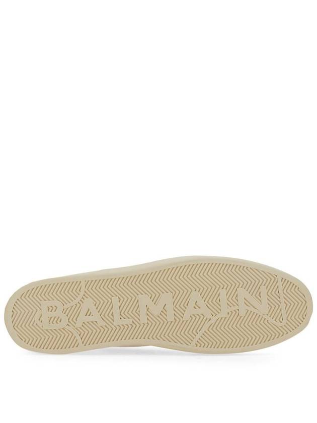 B Court Leather Mid-top Sneakers White Beige - BALMAIN - BALAAN 6