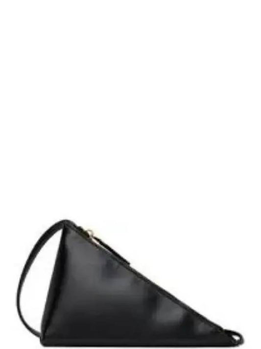 Prisma Triangle Leather Shoulder Bag Black - MARNI - BALAAN 2