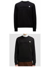 Logo Patch Sweatshirt Black - MONCLER - BALAAN 5