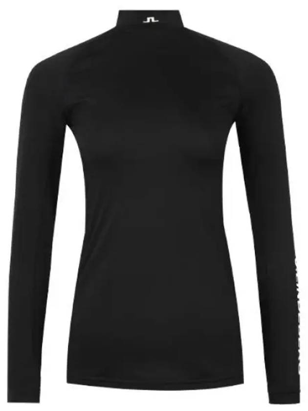 Asa Soft Compression High Neck Long Sleeve T-Shirt Black - J.LINDEBERG - BALAAN 2