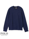 Embroidered Pony Logo Crew Neck Sweatshirt Navy - POLO RALPH LAUREN - BALAAN 2