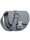 Gallop Mini Messenger Bag Gray Grain Calfskin - DIOR - BALAAN 3