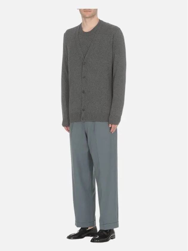 Cashmere Back Stitch Cardigan Grey - MAISON MARGIELA - BALAAN 2