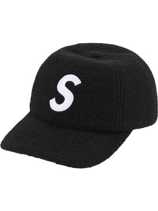 Boiled Wool S Logo 6Panel Black - SUPREME - BALAAN 1