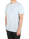 Reverse Logo Jersey Short Sleeve T Shirt Sky Blue - MAISON MARGIELA - BALAAN.