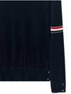 Merino Striped Crew Neck Knit Top Navy - THOM BROWNE - BALAAN 5