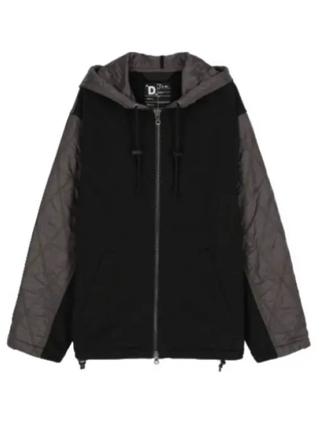 Rombe zip up hood black - DIESEL - BALAAN 1