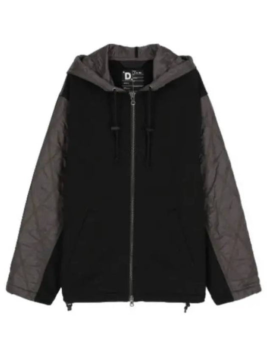 Rombe zip up hood black - DIESEL - BALAAN 1