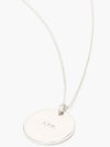 Eloi Coin Medallion Pendant Chain Silver Tone Necklace MEACC M70537 - A.P.C. - BALAAN 3