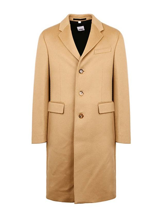 Men's Cashmere Wool Single Coat Beige - BURBERRY - BALAAN 2