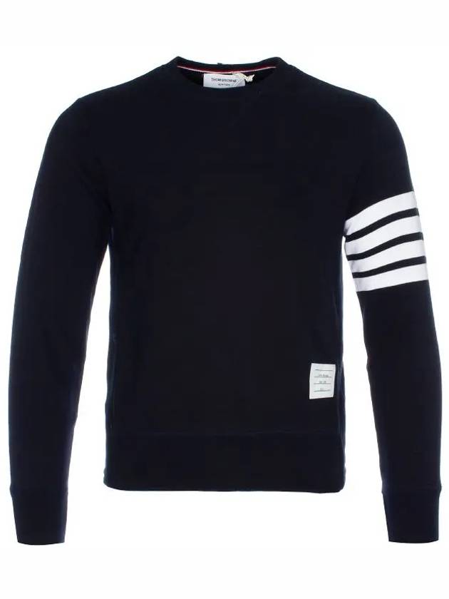 4 Bar Loopback Jersey Sweatshirt Navy - THOM BROWNE - BALAAN 2