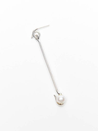 Anchor Hook Single Earring Silver - ELYONA - BALAAN 2