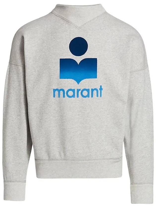 Melvis Omber Big Logo Sweatshirt Grey - ISABEL MARANT - BALAAN 3