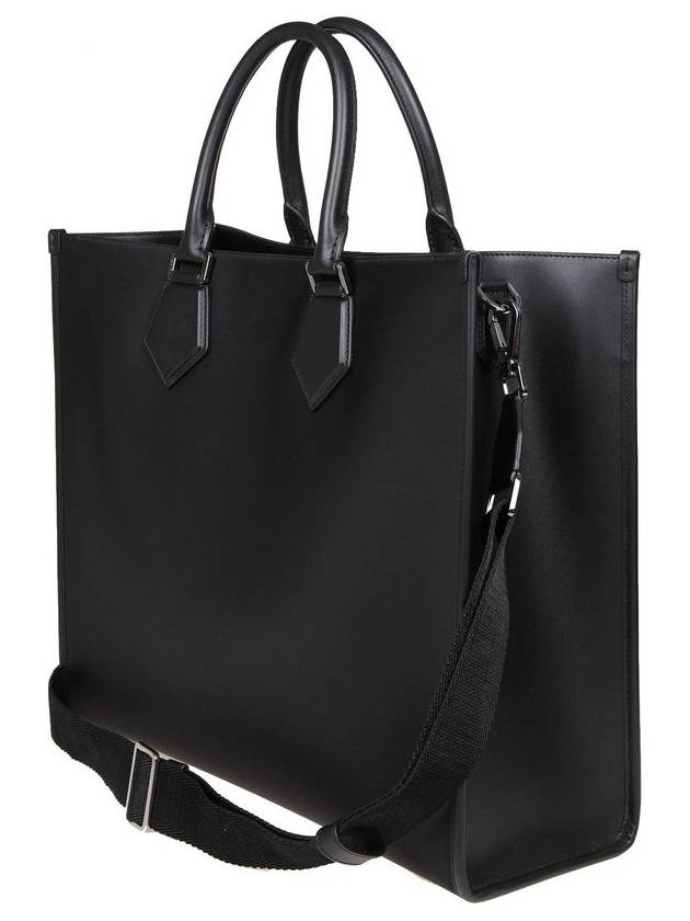 Rubber Logo Large Tote Bag Black - DOLCE&GABBANA - BALAAN 4