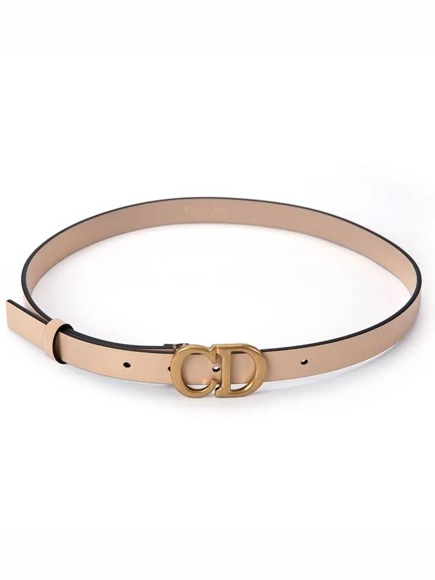 Saddle 20mm Ultrasmooth Calfskin Leather Belt Beige - DIOR - BALAAN 3