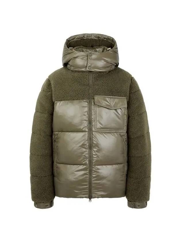 MEN ASTERS Fleece Padded Jacket Green - SAVE THE DUCK - BALAAN 1