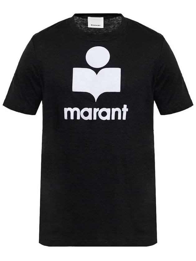 Karman Logo Short Sleeve T-Shirt Black - ISABEL MARANT - BALAAN 2