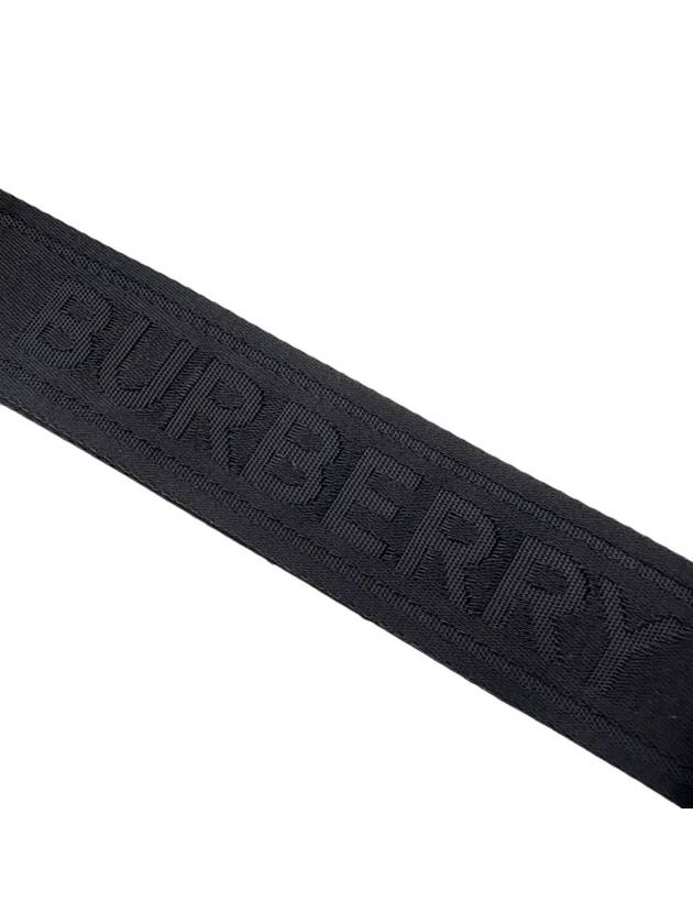 Logo Print Nylon Crossbody Bag Black - BURBERRY - BALAAN 7