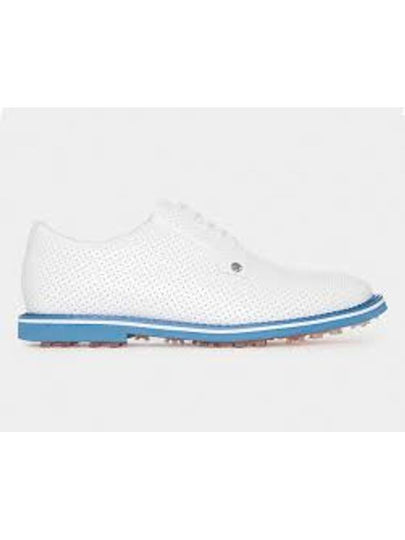 Men's Perforated Gallivanter Spike Shoes Cerulean White - G/FORE - BALAAN 2