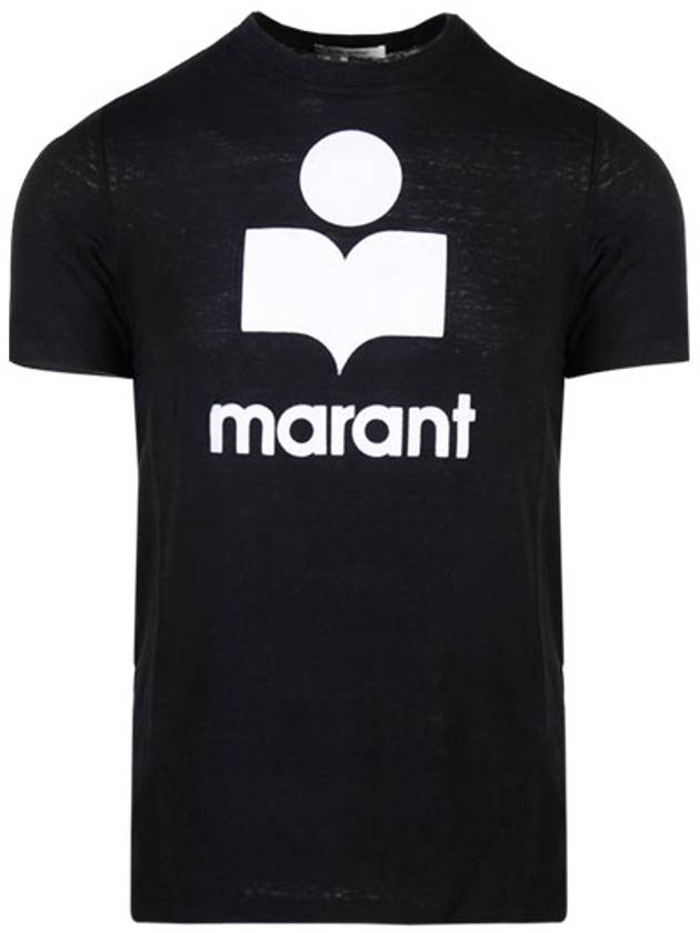 Karman Logo Short Sleeve T-Shirt Black - ISABEL MARANT - BALAAN 2