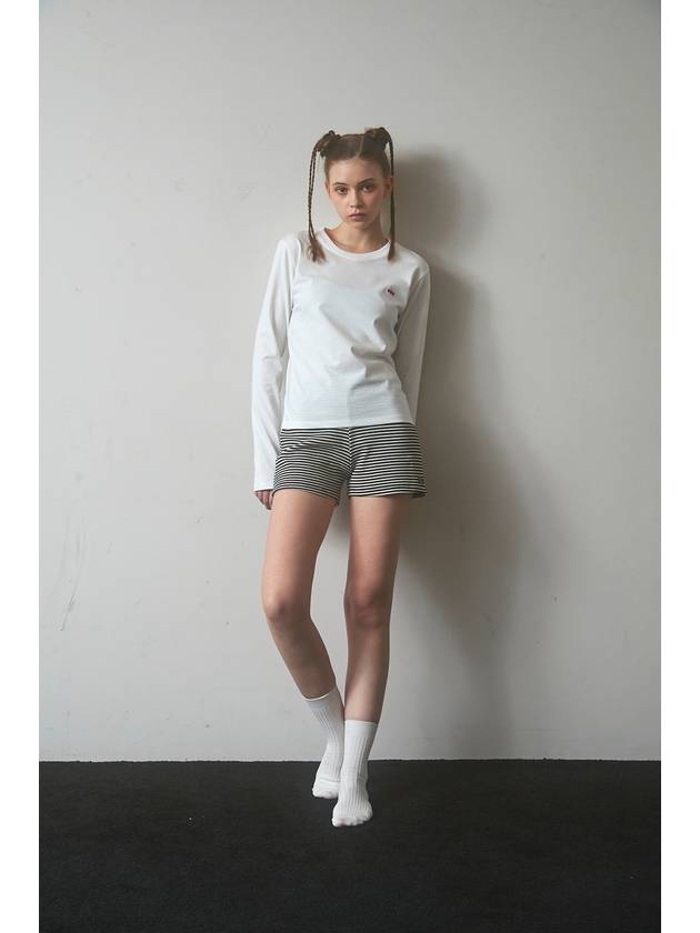 cloud ribbed shorts stripe - FOR THE WEATHER - BALAAN 6