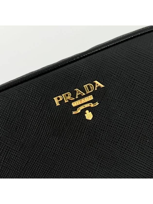 Saffiano camera bag cross black - PRADA - BALAAN 4