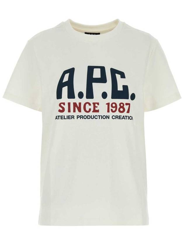 Print Label Short Sleeve T-Shirt White - A.P.C. - BALAAN 2