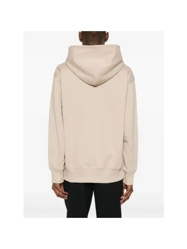 French Terry Zip Up Hoodie Clay Brown - Y-3 - BALAAN 5